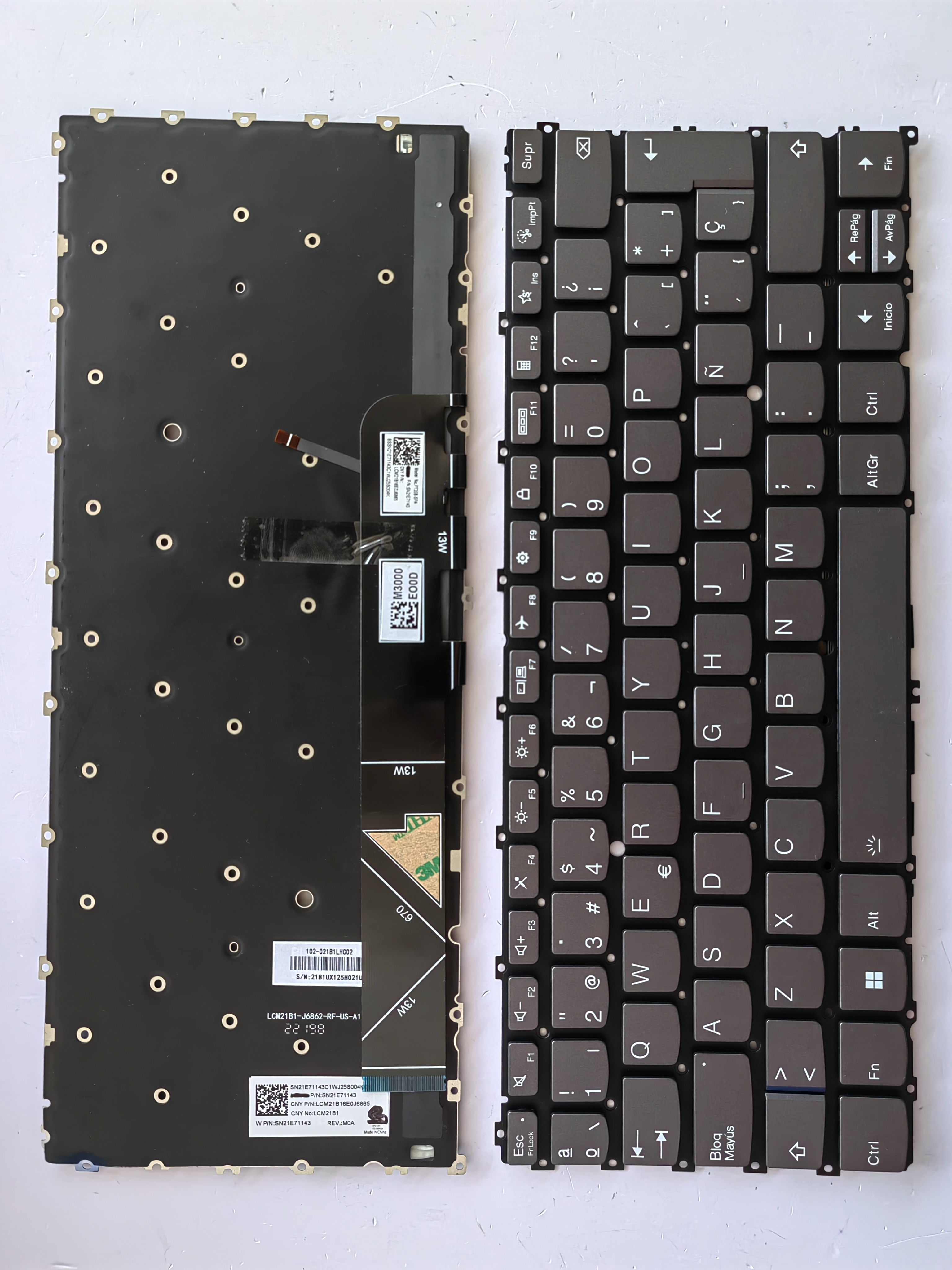 Picture of New Replacement Laptop Keyboard For LENOVO 13W/13w Yoga G2/YOGA 13W GEN2 Grey Backlit Sp Layout